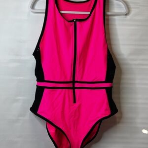 Forever 21 One Piece in Pink and Black